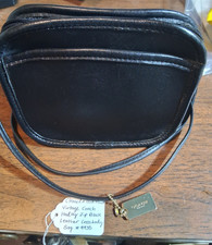 Vintage Coach Hadley 9935, Black, Crossbody, Pro Cleaned and Conditioned NICE picture