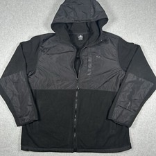 Snozu Performance Men's XXL Full Zip Black Inside Fleece Jacket 3 Pocket Hooded picture