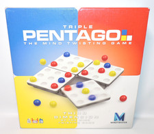 TRIPLE PENTAGO The Mind Twisting Game 100% COMPLETE Martinex Mindtwister, CIB picture