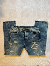 Levi's Men's Blue and Navy Jeans picture