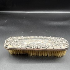 Antique Victorian Sterling Silver (.925) Repousse Clothes Brush Pat. 1897 picture