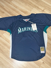 Authentic Mitchell&Ness Seattle Mariners #51 Ichiro Suzuki Jersey Blue Men’s XL picture