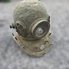 Antique Vintage Heavy Navy Divers Diving Helmet Marine Brass Showa Retro picture