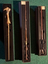 Harry Potter Wand Set of 3 - F Potter, Albus Dumbledore & Lor Voldemort Original picture