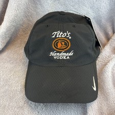 Nike Heritage 86 Dri-FIT Tito’s Handmade Vodka Black Golf Hat NWT T19 picture