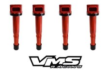 x4 VMS RACING RED HIGH OUTPUT IGNITION COILS FOR HONDA COIL ON PLUG B16 B18 B20  picture