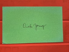 Dick Young 🔥🔥MLB: 1951 Philadelphia Phillies🔥🔥Autograph 🧢 picture