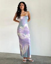 NWT Motel Rocks Slinky Orchid Norila Cami Maxi Dress picture