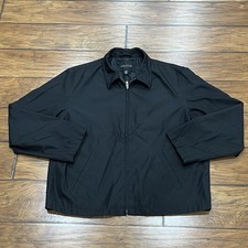 Vintage Structure Jacket Mens XL Full Zip Up Classic Casual Black picture