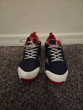 Mizuno Dominant 4 TPU Blue-White-Red Baseball Molded Baseball Cleats US Men's 11 picture