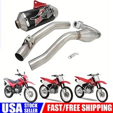 Motorcycle Slip On Exhaust Pipe Full Kit For CRF230F HAWK 250 Dirt Bike picture