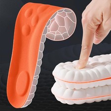 1/2/4pairs Latex Sport Insoles Soft High Elasticity Shoe Pads Orthotic Breathabl picture