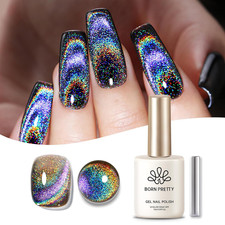 Cat Magnetic Eye Gel Nail Polish Holographic Rainbow Cat Magnetic picture