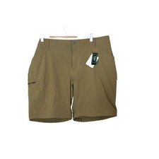 Women's LL Bean No Fly Zone Zip Off Cargo Shorts Briar Brown 18 Reg 512784 NWT picture