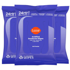 Lume Acidified Deodorant Wipes - 15 Ct, 3 Pk (Soft Powder) picture