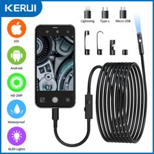 1920P HD Endoscope Borescope 8mm Inspection Snake Camera for iPhone Android iOS picture