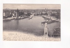 135) AK LINDAU on Lake Constance - SHIP City Harbor 1902 Postcard Germany picture