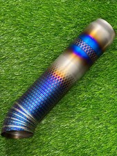 Long Tube Car Exhaust Tip 2.5inlet And 3.0 Outlet  15in Length Brand New picture