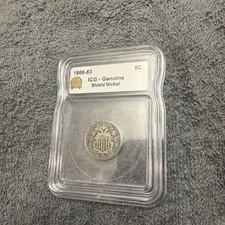 1868 Shield Nickel, ICG, 5 C- ready to ship  picture