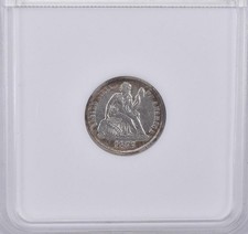 1875-CC Seated Liberty Dime *9242 picture