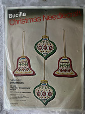 Vintage Bucilla Felt&Sequin Jeweled “Holiday Ornaments” Kit picture