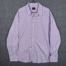 UNTUCKit Shirt Mens XXL Purple Plaid Dolcetto WF Wrinkle Free Long Sleeve Button picture
