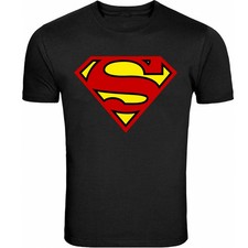 Superhero Graphic Unisex Black T-Shirt Men's Women's Casual Tee S-5XL picture