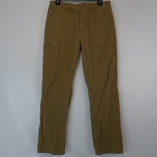 Men's Topo Designs Field Fatigue Pants 32x29 Brown Khaki Organic Cotton Workwear picture