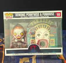 Funko Pop Town IT Chapter Two Demonic Pennywise & Funhouse #10 Vinyl Set picture