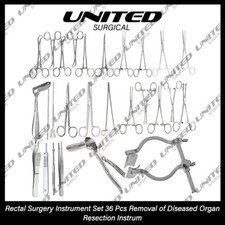 Rectal Surgery Instrument Set 36 Pcs Removal of Diseased Organ Resection Instrum picture