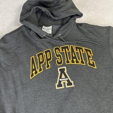 Appalachian State Mountaineers Sweatshirt Mens XL Gray NCAA Champion Hoodie picture
