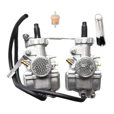 Autu Parts CB200 Carburetor Dual Carb Assy Set, Compatible with Honda CB200T ... picture