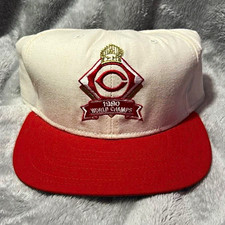2 new, unworn, vintage 1990s Cincinnati Reds hats picture