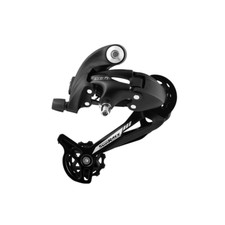 SUNRACE BRANDED BICYCLE BLACK REAR DERAILLEUR 7/8 SPEED LONG BACK DIRECT. picture