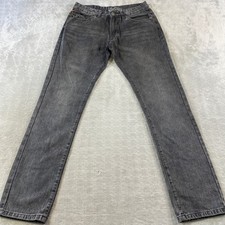 Robins Jean Mens 32x33 Black  Brown Studded Long Flap Whiskers D5408 USA picture