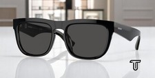 BURBERRY BE4431U 412187 Black On Vintage Check Dk Grey 56 mm Men's Sunglasses picture