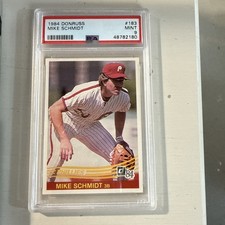 1984 DONRUSS 183 MIKE SCHMIDT PSA 9 HOF picture