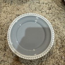 Set of 5 Harker Pottery Gray Chesterton Harkerware Bread Dessert Plate 6 3/8