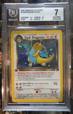 2000 POKEMON TEAM ROCKET DARK DRAGONITE 1ST EDITION HOLO BECKETT BGS 7 picture