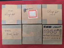 1950 to 1955 6x six Proof Sets IN BOX Original Uncirculated Mint OGP vtg rare picture
