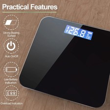 Digital Body Weight Scale Backlit Display High Precision BathroomScale 400 lbs picture