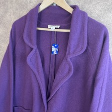 Pendleton Plus 2X Purple Lambswool Cardigan Jacket Women Button Front Pockets picture