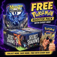 MetaZoo: Secret Shadows Booster Box w/ Free Random Pokémon Booster Pack picture