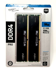 New Crucial Pro 64GB Kit (2x32GB) DDR4 3200MHz C22 UDIMM Desktop Memory Kit picture
