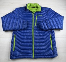 Marmot Quasar Puffer Jacket Blue 900 Fill Goose Down Lightweight Mens L NWOT picture