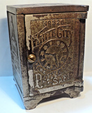 White City Puzzle Safe Cast Iron Toy Coin Bank No. 326 Nicol & Co picture