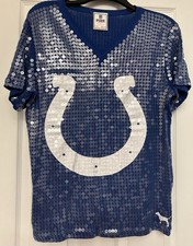 RARE Victoria Secret PINK Colts football Jersey BLING picture