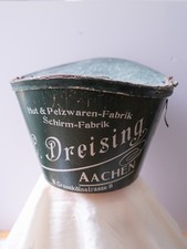 Antique c.1900s German Top Hat with Original Advertising Hat Box  C. Dreising picture