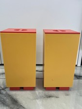 Vintage 1990's Alessi x Michael Graves Euclid golden yellow cannister lot 2 lid picture