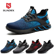 SUADEEX Steel Toe Shoes for Men Women Indestructible Safety Work Tennis Sneakers picture